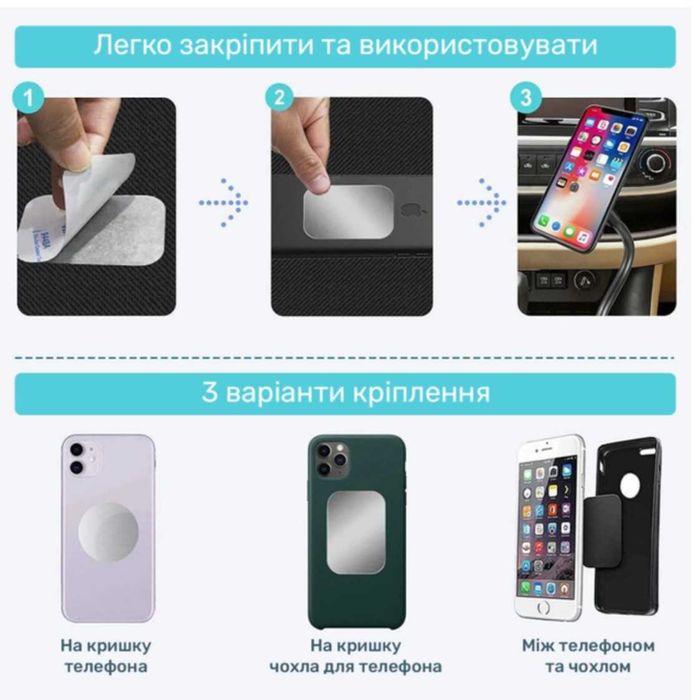 НОВАЯ Магнитная клейкая подставка для держателя телефона/ключей/вещей