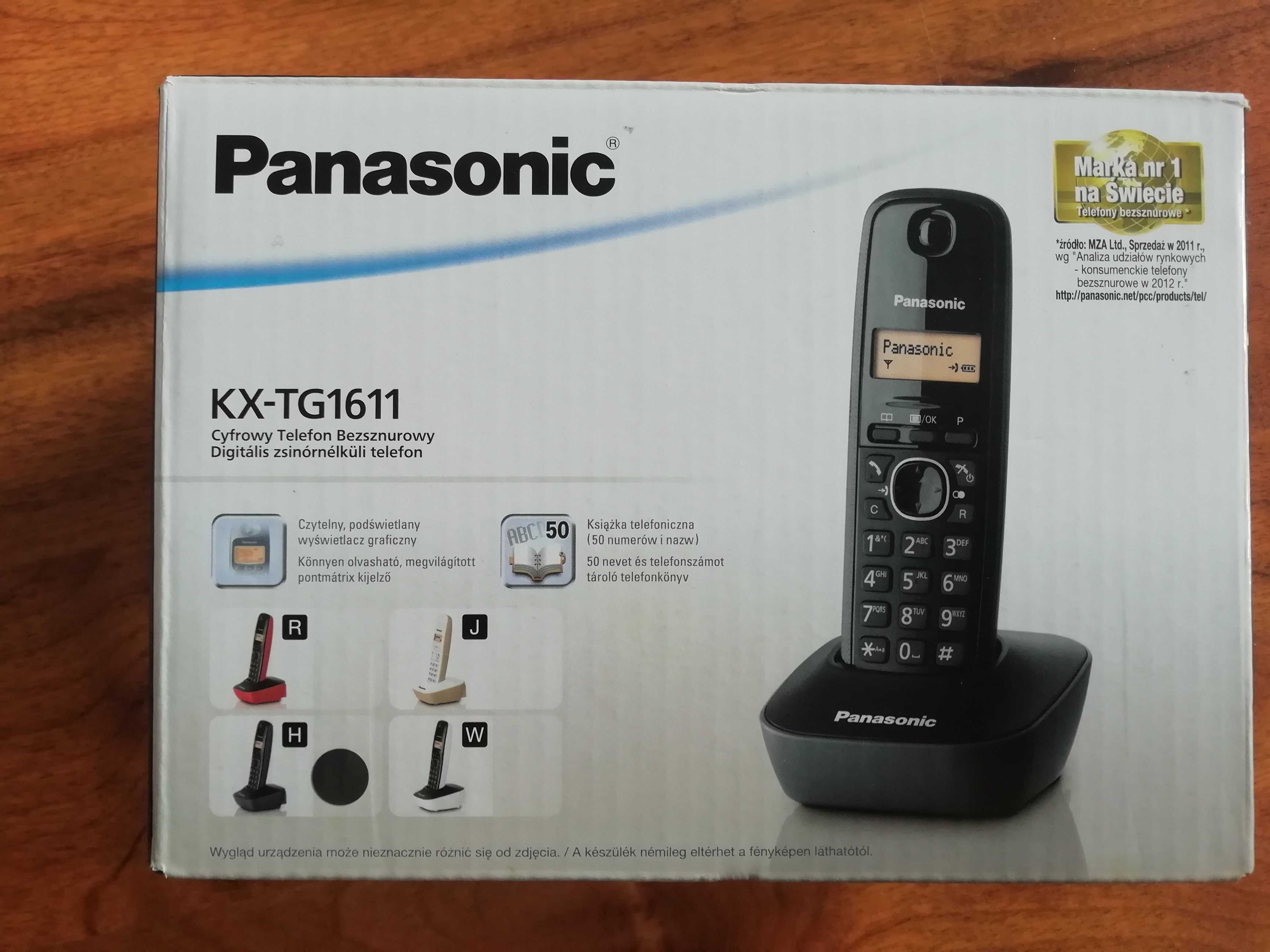 Telefon bezprzewodowy Panasonic KX-TG1611PDH