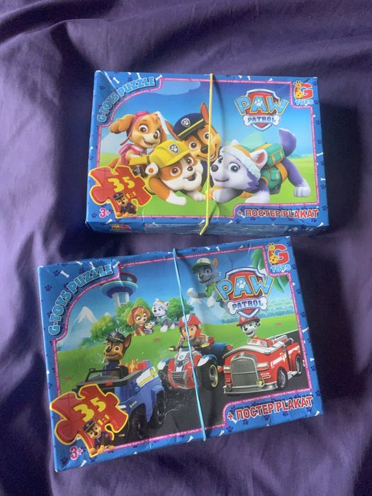 Дитячі пазли Щенячий патруль та Міккі маус