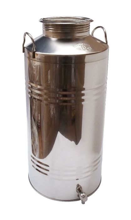 Vazilha inox para azeite.