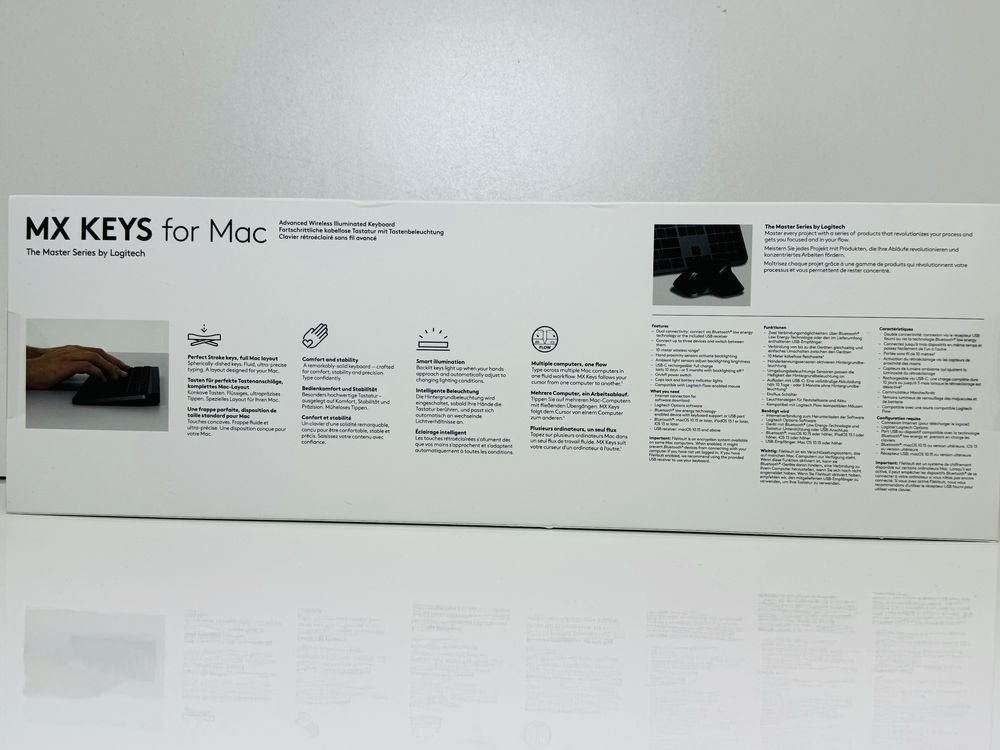 Нова Бездротова клавіатура Logitech MX Keys for MAC Black (920-009558]