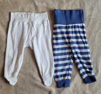 2x chłopięce spodnie od piżamy 68 Cool Club Smyk i Pepco
