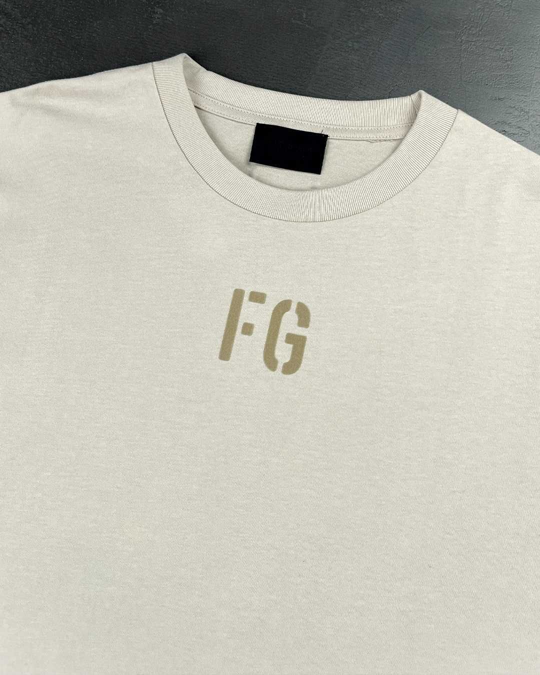 Футболка Fear Of God Felted 'FG' T-Shirt Beige