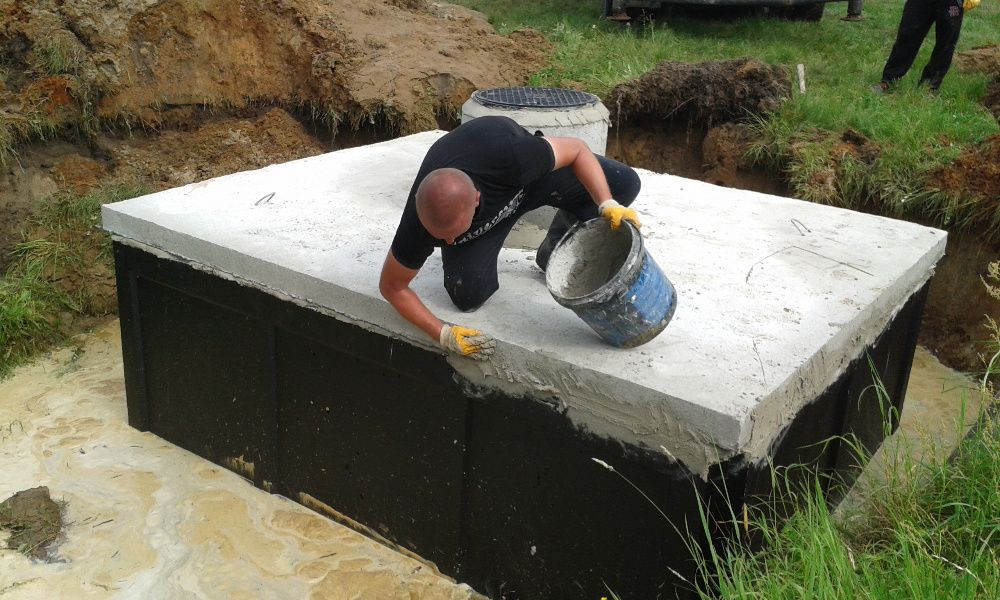 szambo betonowe zbiornik na wode deszczową 2m3