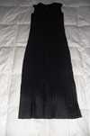 Vestido seda preto comprido
