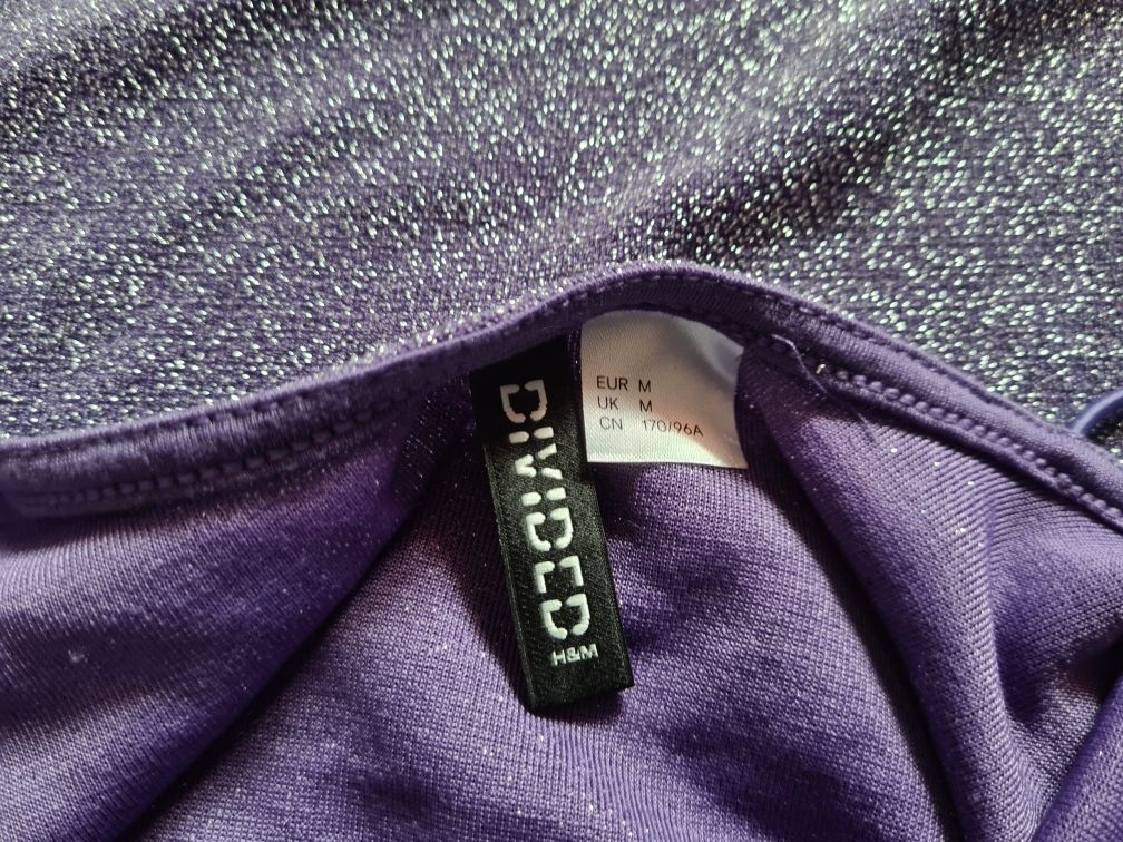 Sukienka H&M brokatowa impreza osiemnastka sylwester