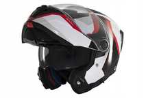 Kask MT ATOM 2 SV EMALLA MATT WHITE/BLACK/RED biały czarny czerwony