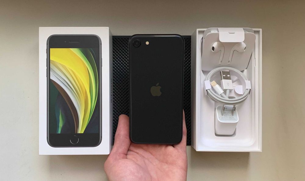 НОВЫЙ - iPhone SE 2020 - 64 гб - 100% АКБ - NEVERLOCK - BLACK