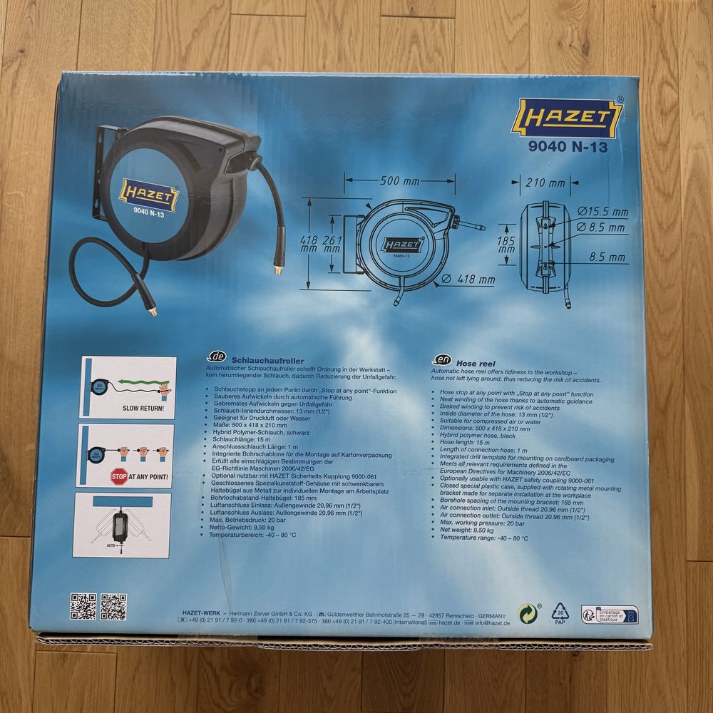 Катушка со шлангом Hazet 9040 N-13