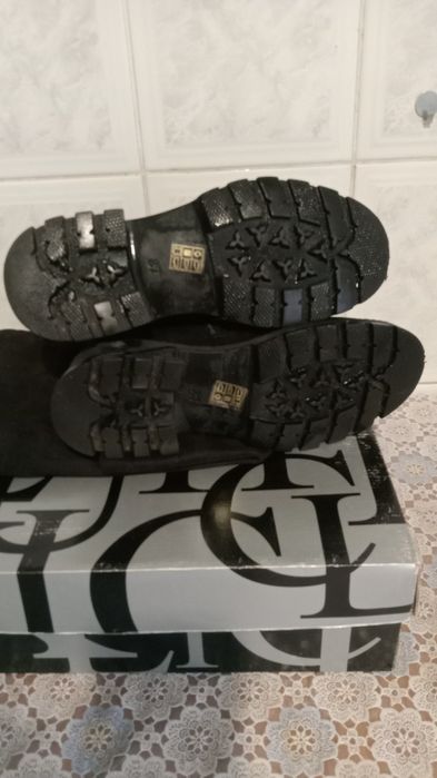 Сапоги жіночі високі єврозима натуральна замша 37 розмір