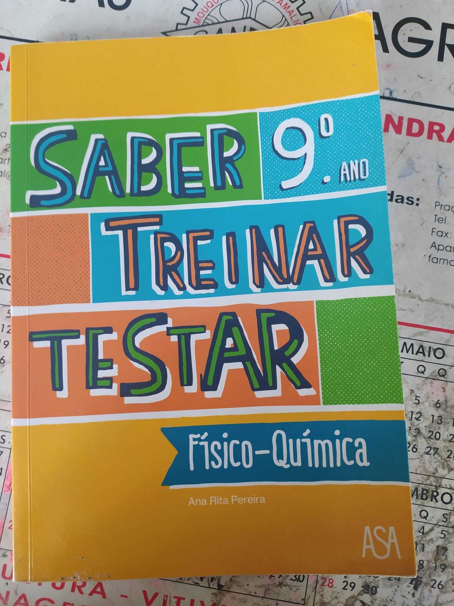 Livro Saber, Treinar, Testar, 9º Ano, Físico-Química