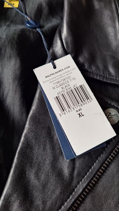Polo Ralph Lauren kurtka motocyklowa skóra XL
