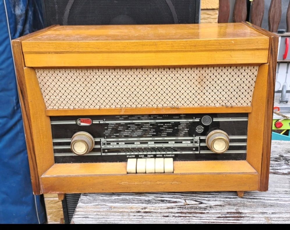 PRL radio lampowe gramofon koncert 6201
