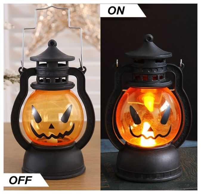 Zestaw 3 latarni/lampionów na Halloween w kształcie dyni