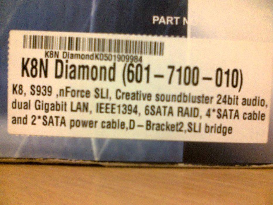 Płyta główna MSI K8N DIAMOND procesor AMD 3200+ Kingstone DDR 4