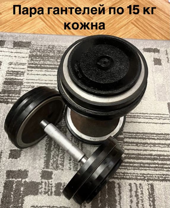 Гантелі 3, 4, 5 кг, 6 кг, 8 кг, 10 кг, 12 кг, 13 кг, 14 кг, 15, 24 кг