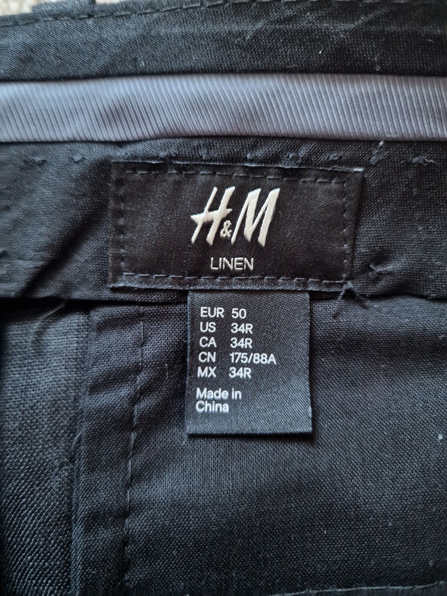 H&M чоловічі лляні штани