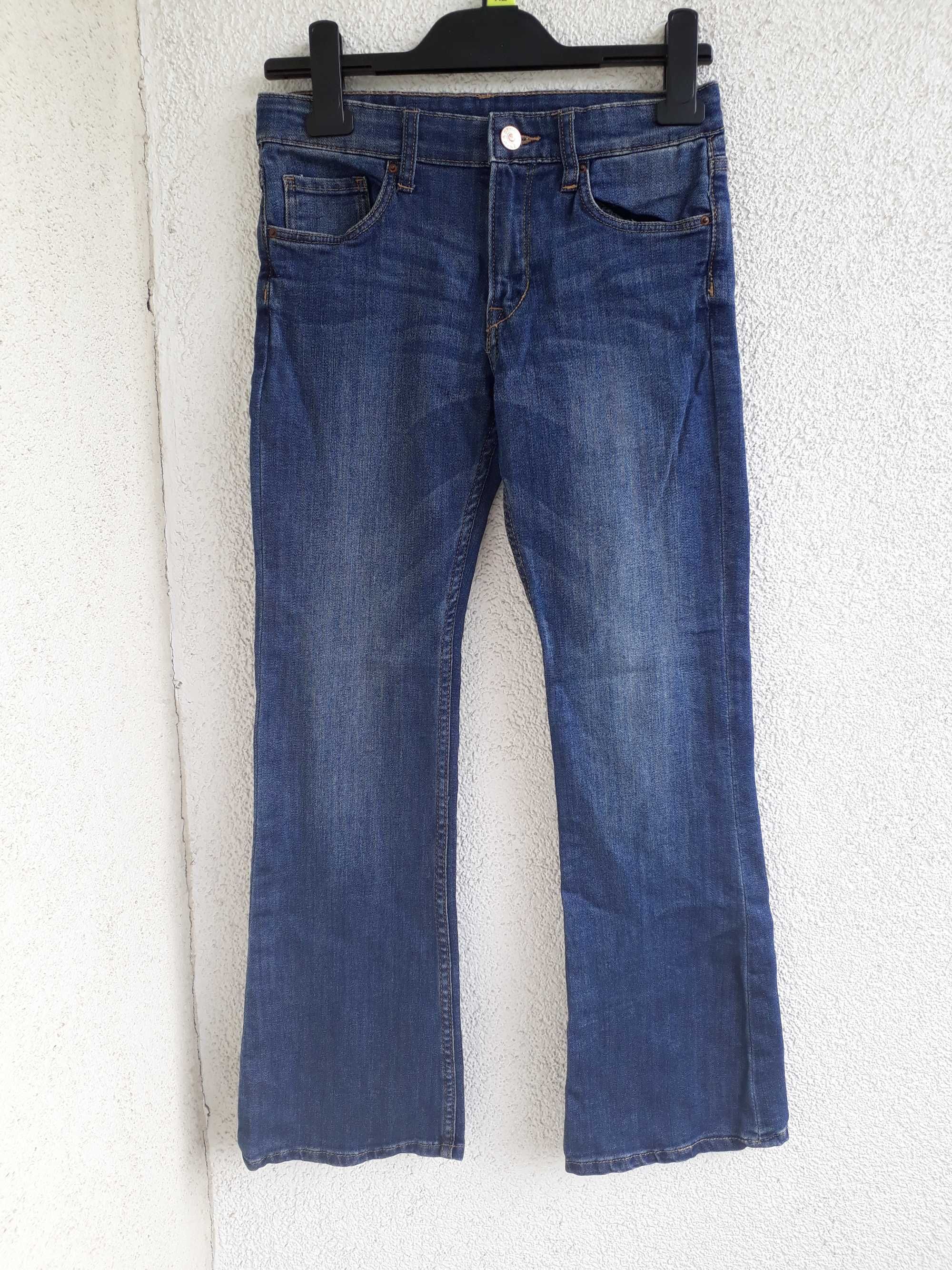 Spodnie jeansy dżinsy h&m t-shirt reserved 146