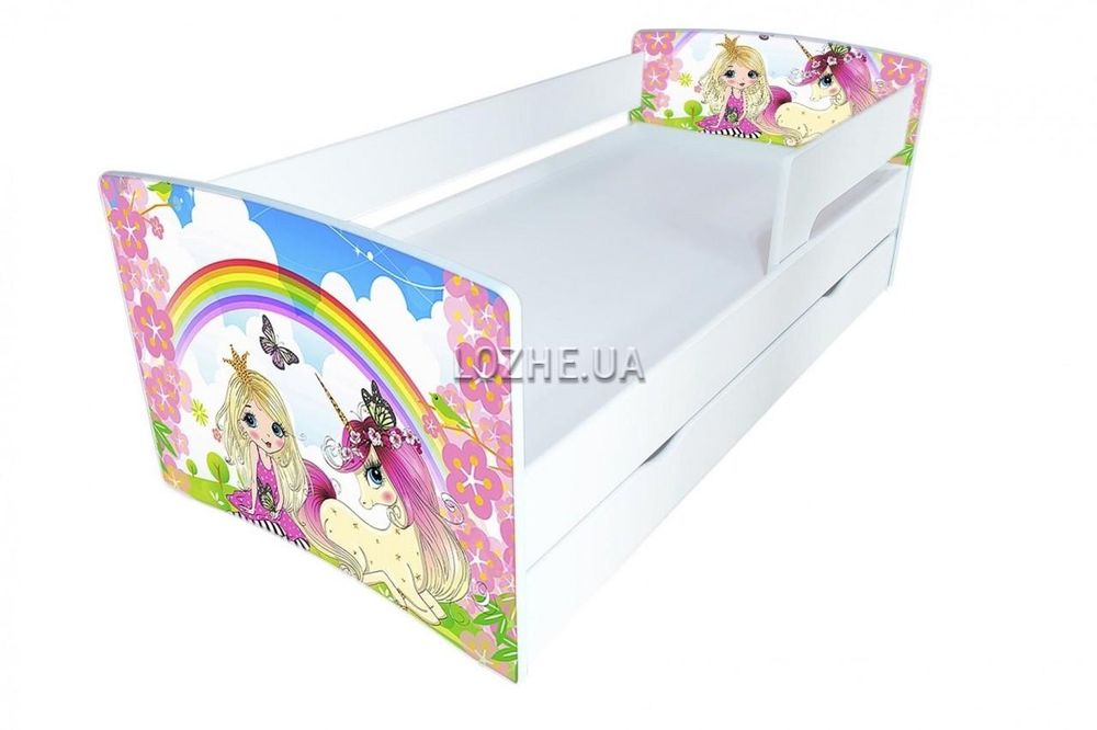 Дитяче ліжко з шухлядою. Безкоштовна доставка по Україні. Зображення н