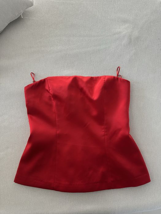 Топ-корсет zara атласний