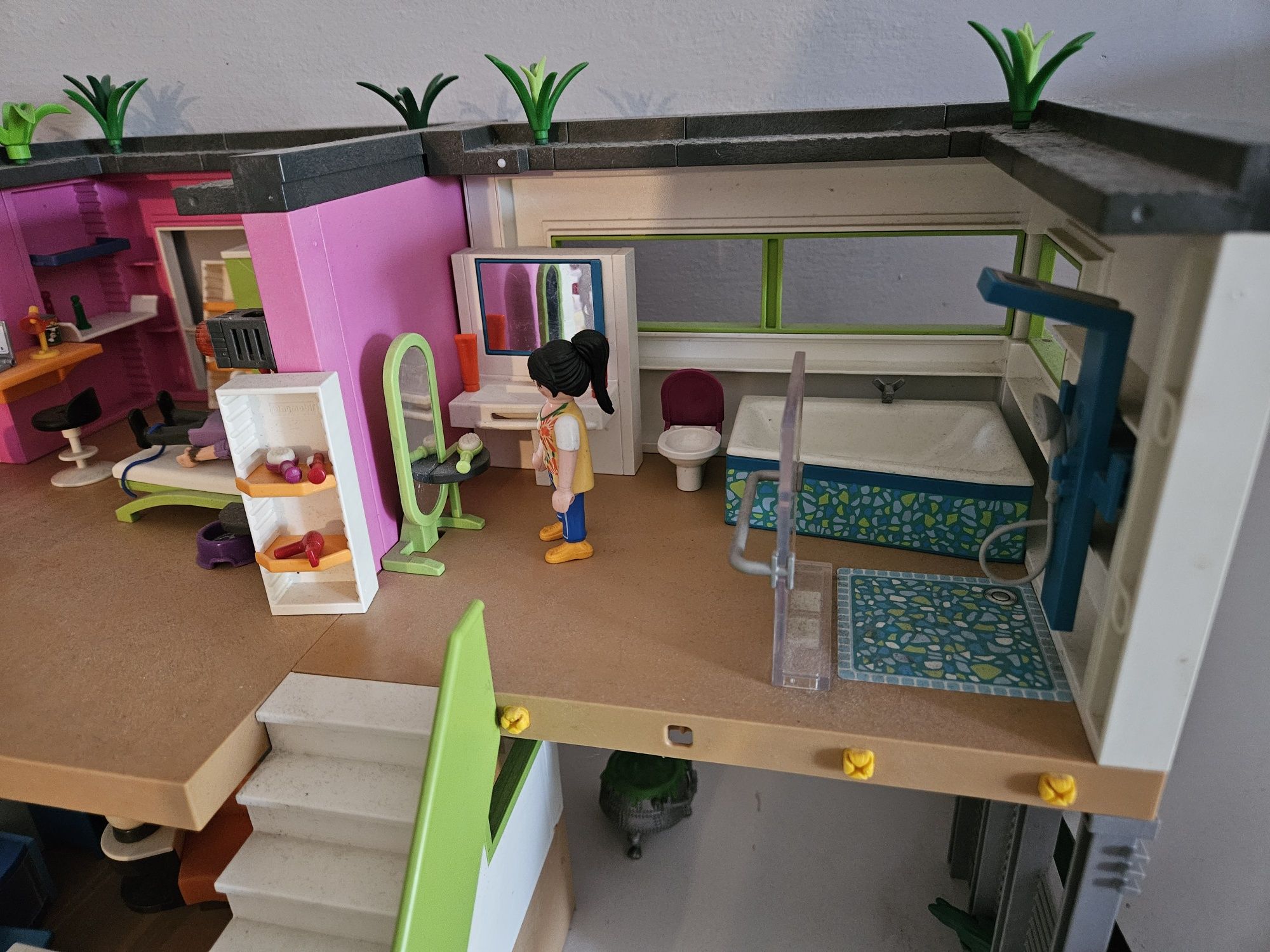 Nowoczesna willa playmobil  duzy dom playmobil plus kamper