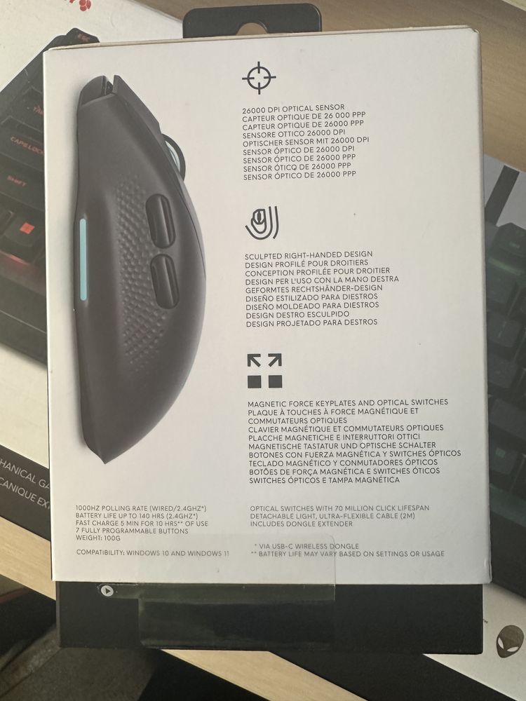 Продам набір Alienware: клавіатура AW510K + мишка AW620M (оригінальні)