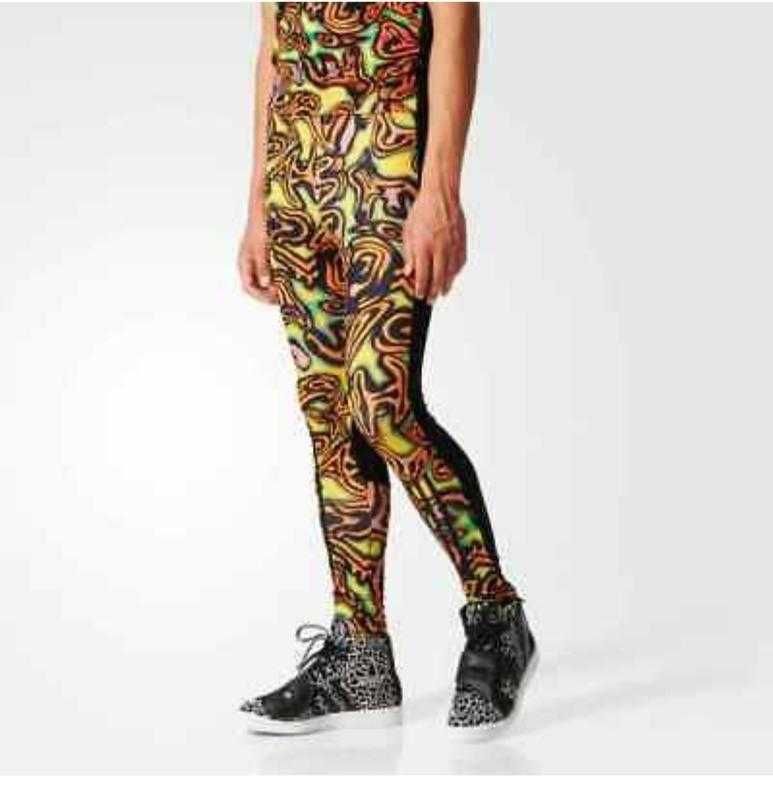 Спортивные брюки штаны легинсы оригинал  Adidas & jeremy scott л