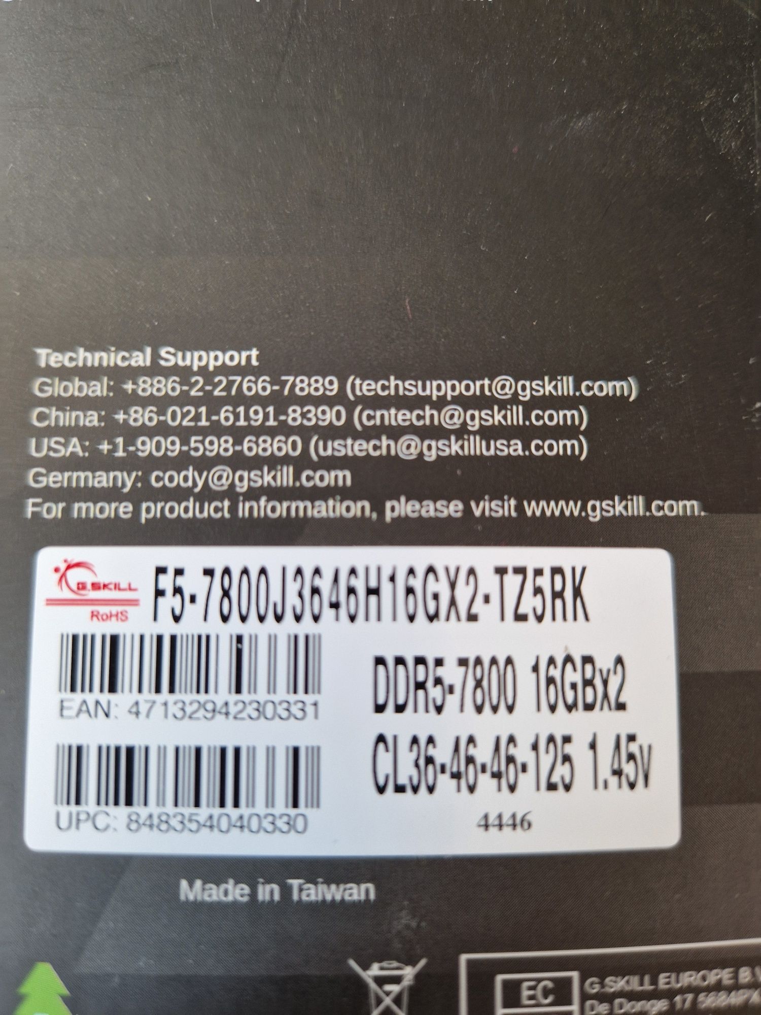 Ddr5 32GB (2x16gb)