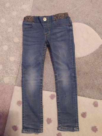 Spodnie jeansy H&M rurki 98