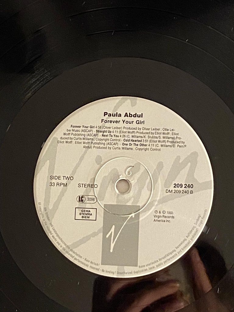 Paula Abdul Forever Your Girl Vinyl