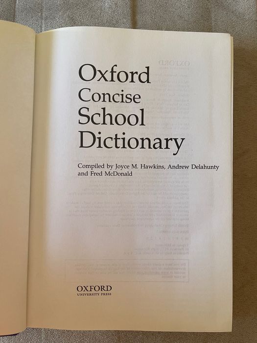 Oxford concise school dictionary