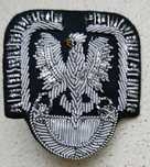 Orzeł. Godło do czapki sił powietrznych PRL. Haftowany.