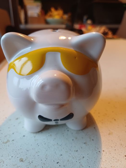 świnka skarbonka ceramiczna, otwierana, stan idealny, fajny prezent