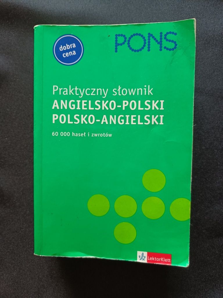 bardzo dobry słownik książkowy polsko-angielski PONS