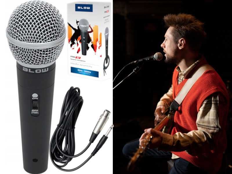 Mikrofon Mobilny na Impreze dla DJ z kablem 5M NOWY