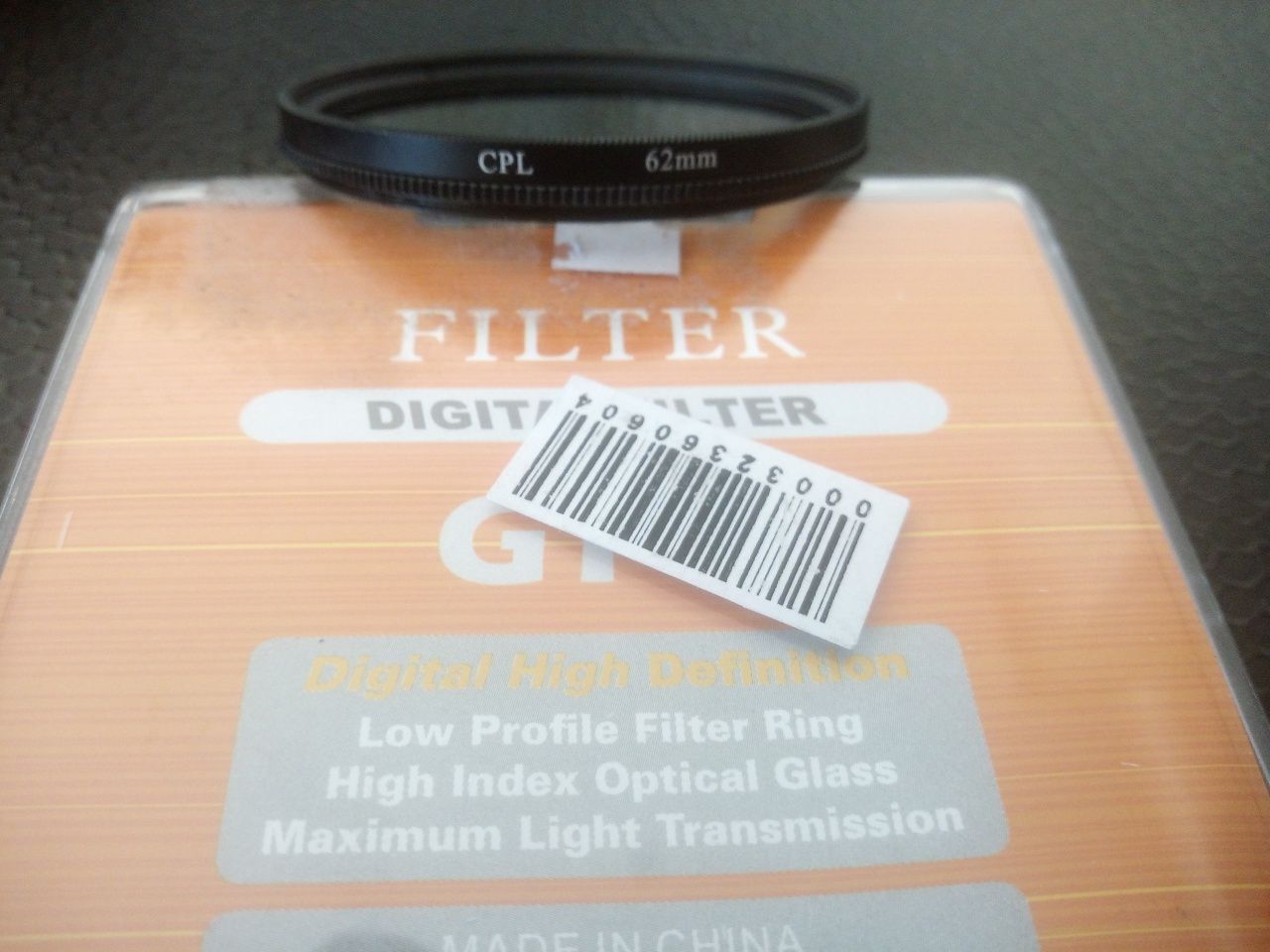 Filtro polarizador 62mm