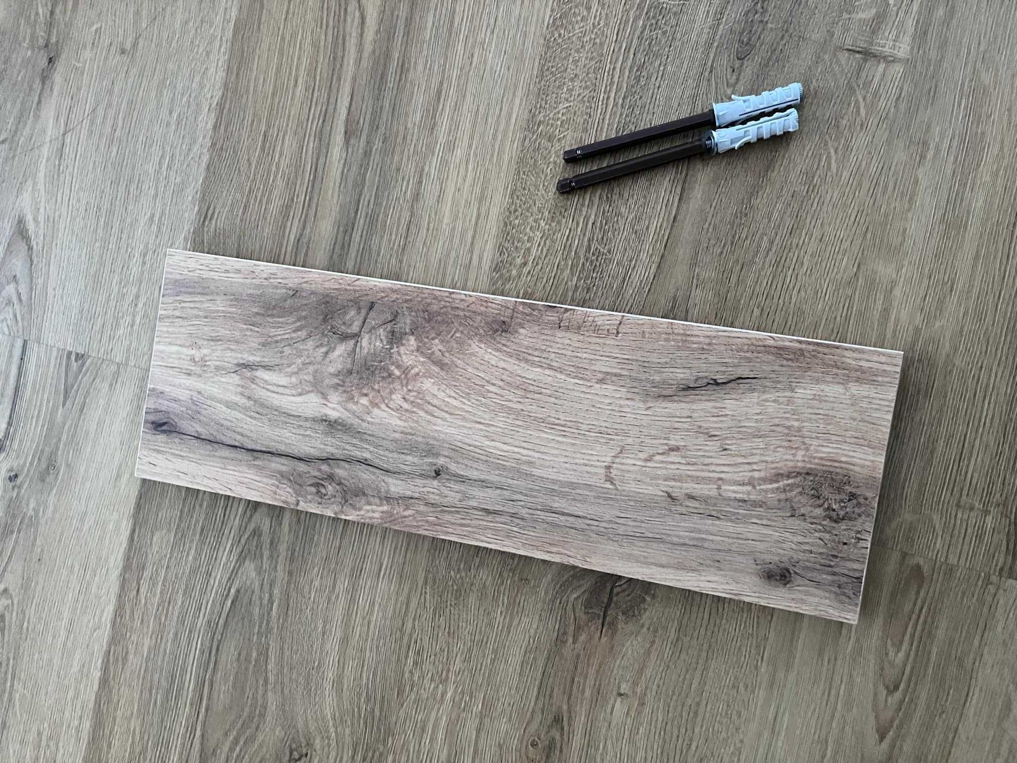 Płyta półka wisząca ścienna dąb wotan 45x15