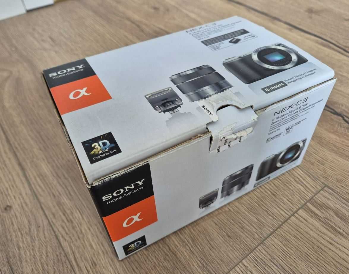 Aparat SONY NEX-C3 + torba E 3.5-5.6 / 18-55 OSS 0,25m/0,82ft