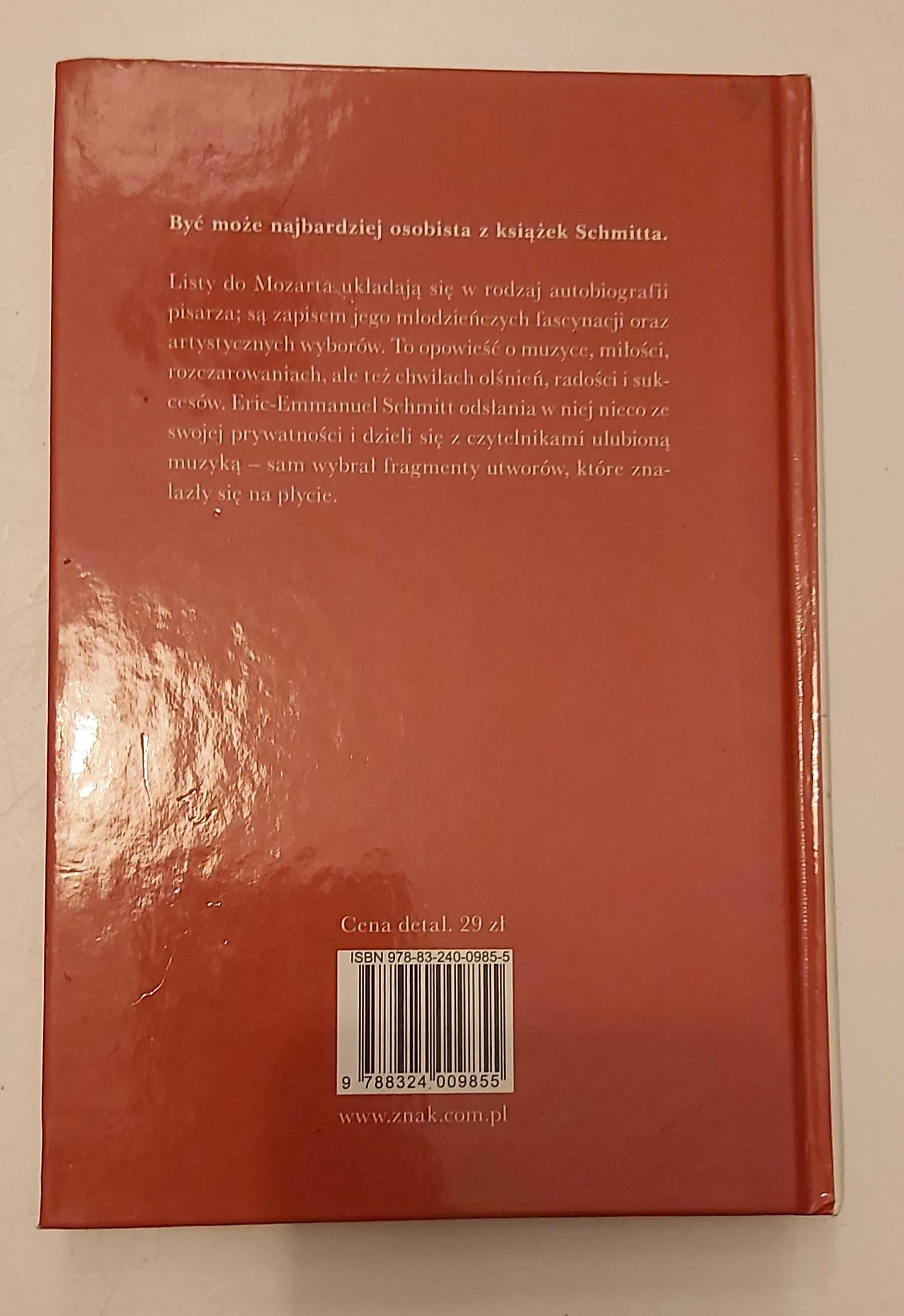 Moje życie z Mozartem Eric-Emmanuel Schmitt ZNAK