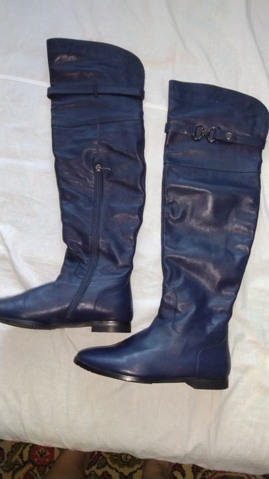Сапоги ботфорты 39р натуральная кожа