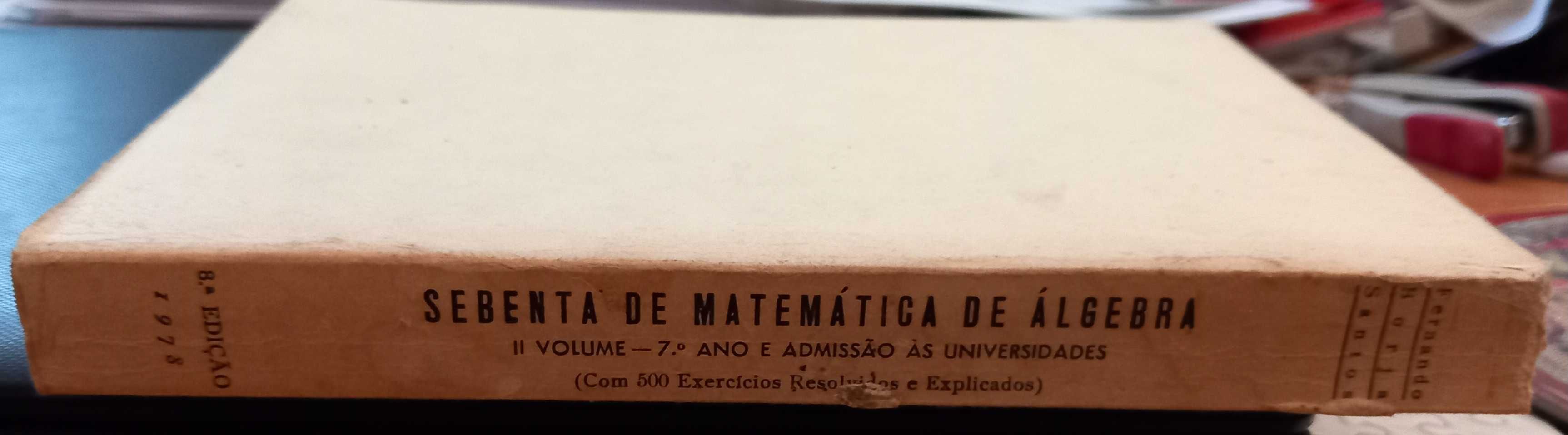 Sebenta de Matemática de Álgebra vol II 1978 de Fernando Borja Santos