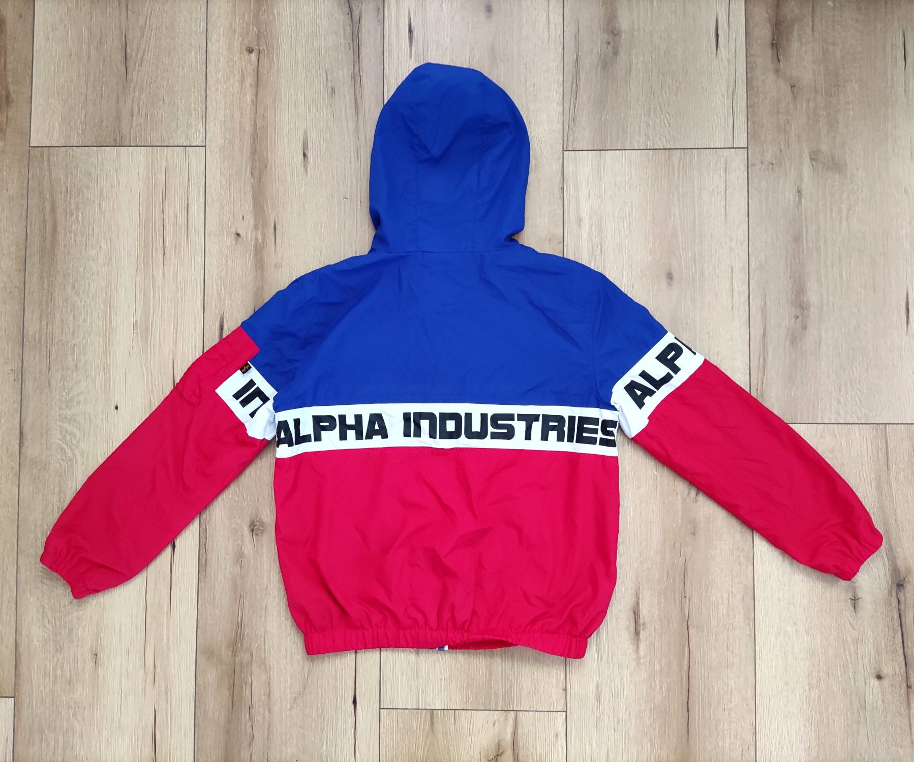 Alpha Industries męska kurtka wiatrówka z kapturem w rozmiarze M