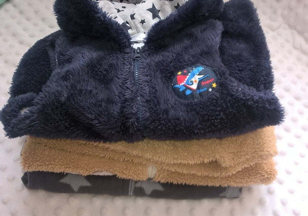 Zestaw polarowy bezrękawnik kamizelka polar bluza Rebel 80 86
