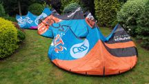 Zestaw 3 latawców (9m, 11m, 13m) + 2 bary Flysurfer boost2 kitesurfing