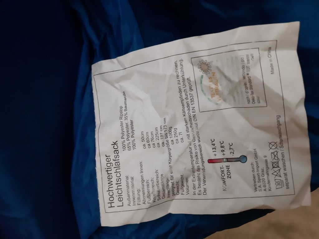 Tenda para 2 pessoas e saco dormir qeedo