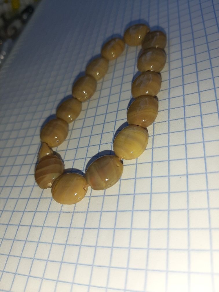 Винтажные редкий браслет из камня оникс