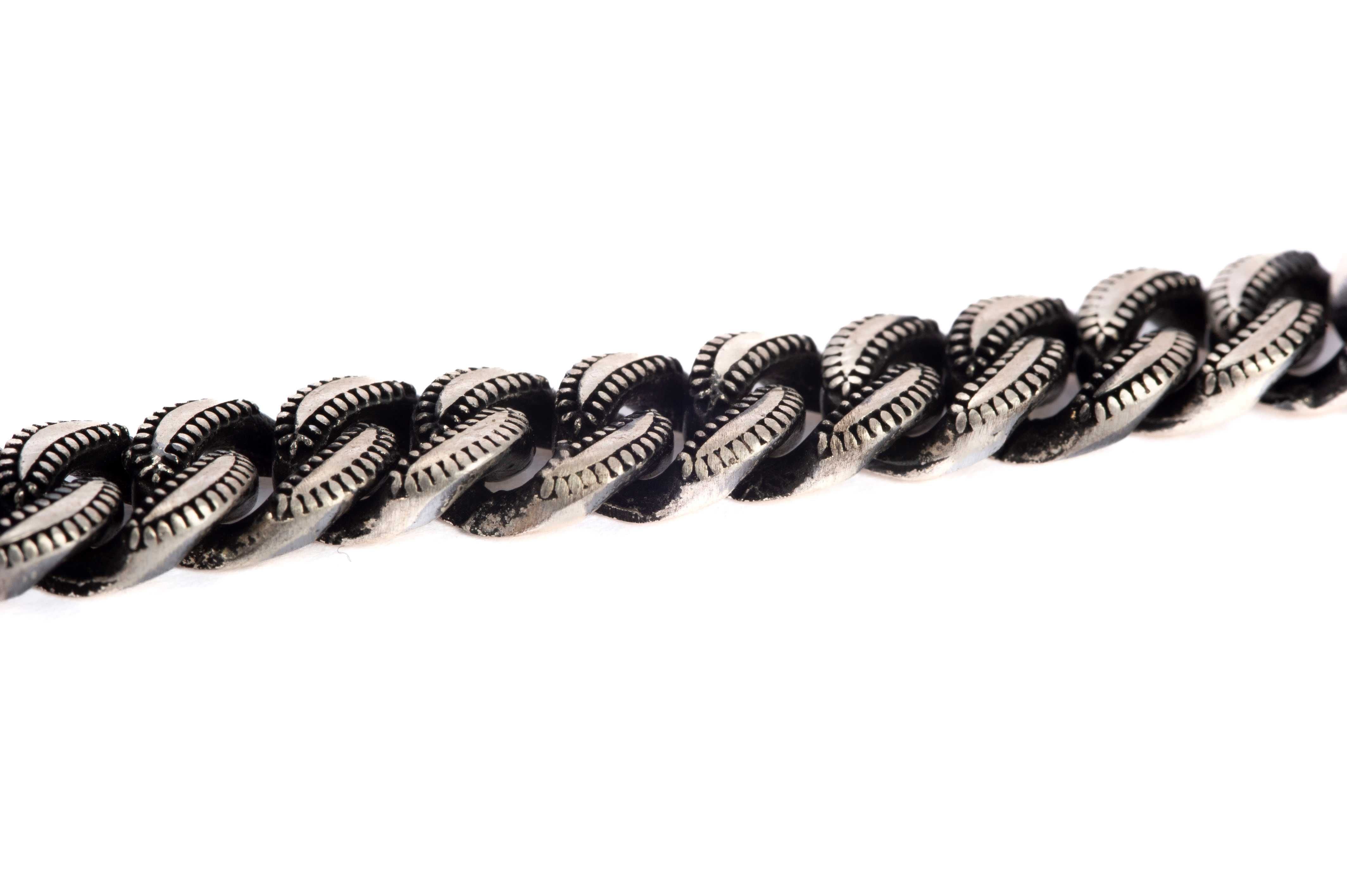 Srebrna bransoletka uniwersalna o długości 22,5 cm 52464