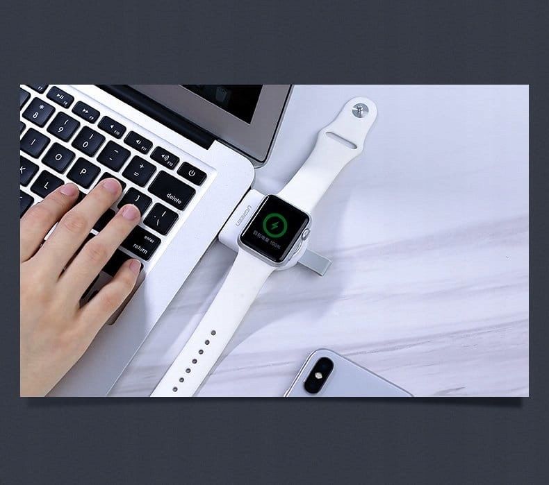 Ładowarka bezprzewodowa Ugreen z USB A MFI do Apple watcha