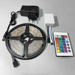 Светодиодная лента RGB 2835 от розетки 220В с пультом 5м 270х LED