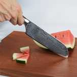 7-calowy Nóż Kuchenny Santoku Ze Stali Węglowej
do restauracji domowej